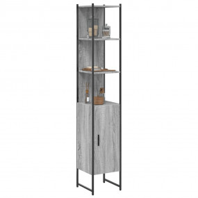 Bathroom Cabinet Grey Sonoma Engineered wood, powder-co...