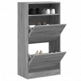 Shoe Cabinet Grey Sonoma Engineered Wood Compact Shoe C...