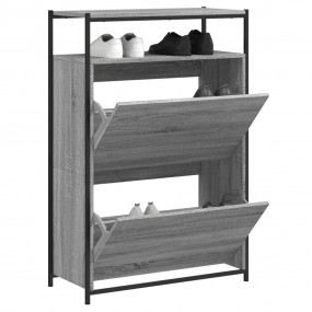 Shoe Cabinet Grey Sonoma Engineered wood Compact Shoe C...