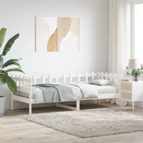 Day Bed White Solid pine wood Twin Day Bed Rectangular ...