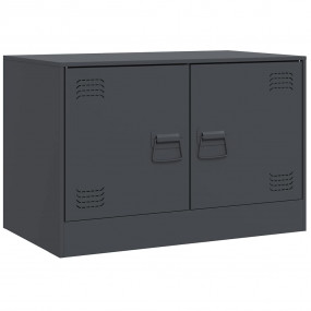 TV Cabinet Anthracite Cold-rolled steel 26.4x15.4x17.3 ...