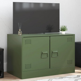 TV Cabinet Olive green Cold-rolled steel 26.4 x 15.4 x ...