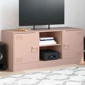 TV Cabinet Pink Cold-rolled steel Medium TV Cabinet Rec...