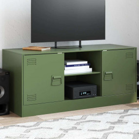 TV Cabinet Olive Green Cold-rolled steel Medium TV Cabi...