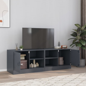 TV Cabinet Set of 2 Anthracite Cold-rolled steel Medium