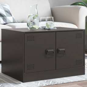 Coffee Table Black Cold-rolled Steel Small Coffee Table
