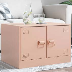 Coffee Table Pink Cold-rolled steel sheet 26.4 x 19.7 x...