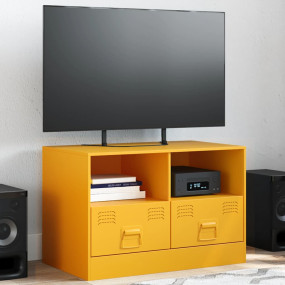 TV Cabinet Mustard Yellow Cold-Rolled Steel Medium TV C...