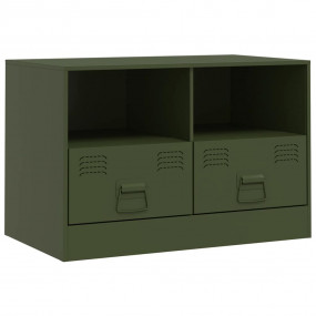 TV Cabinet Olive Green Cold-rolled Steel 26.4 x 15.4 x ...