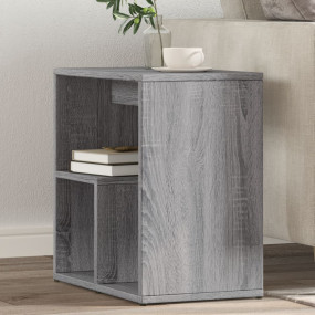 Side Table Set of 2 Grey Sonoma Engineered Wood Small