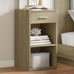 Bedside Cabinet Set of 2 Sonoma oak Engineered wood Med...