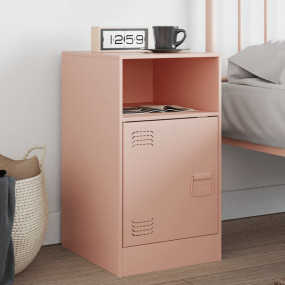 Bedside Cabinet Pink Cold-rolled steel Small Bedside Ca...