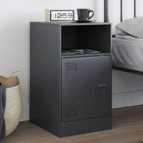 Bedside Cabinet Anthracite Cold-rolled steel Medium
