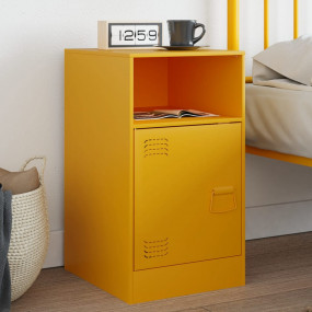 Bedside Cabinet Mustard Yellow Cold-rolled steel Medium...