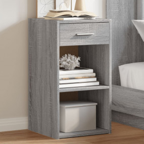Bedside Cabinet Set of 2 Gray Sonoma Engineered Wood