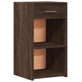 Bedside Cabinet Brown oak Engineered wood 13.8 x 13.4 x...