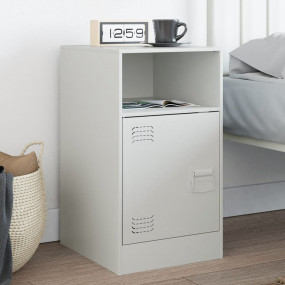 Bedside Cabinet White Cold-rolled steel Medium Bedside ...