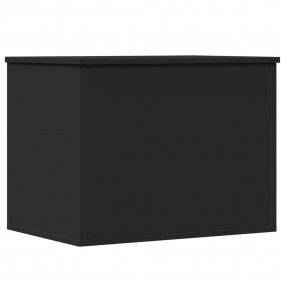 Storage Box Black Engineered Wood Medium Storage Box