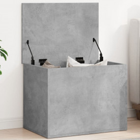 Storage Box Concrete Grey Engineered Wood Medium Storag...