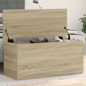 Storage Box Sonoma Oak Engineered Wood 39.4 x 16.5 x 18...