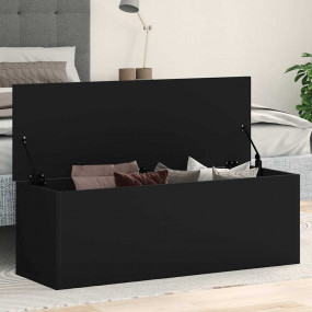 Storage Box Black Engineered wood Medium Storage Box