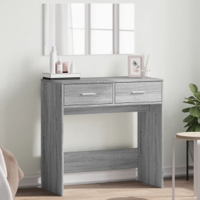 Dressing Table Gray Sonoma Engineered Wood, Glass Mediu...
