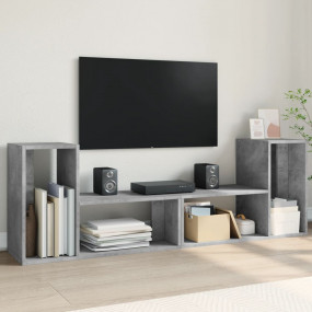 TV Cabinet Concrete grey Engineered wood Medium TV Cabi...