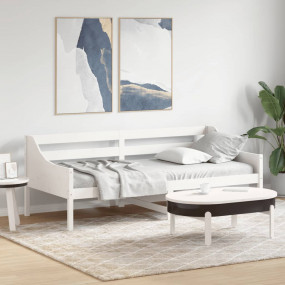 Day Bed White Solid pine wood and plywood Twin