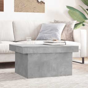 Coffee Table Concrete Grey Engineered Wood Medium Coffe...