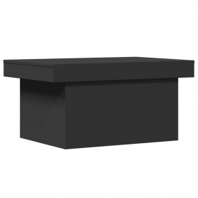 Coffee Table Black Engineered Wood Medium Coffee Table