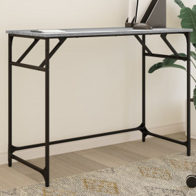 Desk Grey Sonoma Engineered Wood Compact Durable Desk