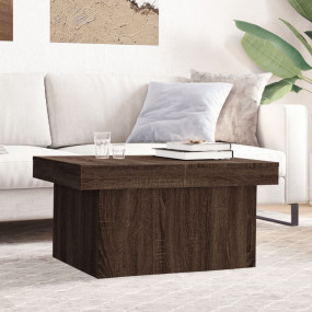 Coffee Table Brown Oak Engineered Wood 39.4 in x 21.7 i...