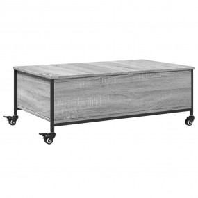 Coffee Table Gray Sonoma Engineered Wood Small Rollable