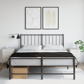 Bedside Cabinet Set of 2 White Steel Medium Bedside Cab...