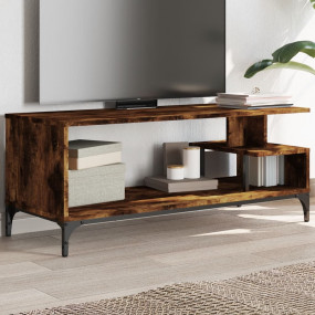 TV Cabinet Smoked oak Engineered wood 40.2 in TV Cabine...