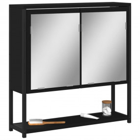 Bathroom Mirror Cabinet Black