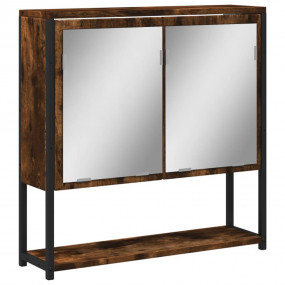 Bathroom Mirror Cabinet Smoked Oak