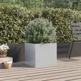 Planter Silver Galvanized steel Medium Durable Planter ...