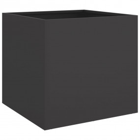 Planter Black Cold-rolled steel Medium Decorative Inlay...