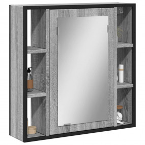 Bathroom Mirror Cabinet Gray Sonoma Engineered wood