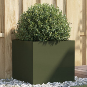 Planter Olive green Cold-rolled steel Small Decorative ...