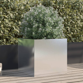 Planter Silver Stainless Steel Medium Decorative Inlays...