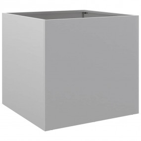 Planter Silver Galvanized Steel Medium Decorative Accen...
