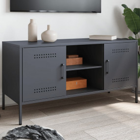 TV Cabinet Anthracite Steel Small Industrial TV Cabinet