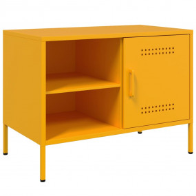 TV Cabinet Mustard Yellow Steel Medium TV Cabinet Recta...
