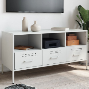 TV Cabinet White Cold-rolled steel Medium Adjustable Fe...