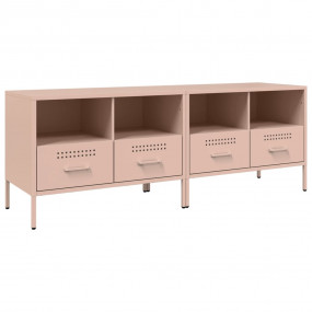 TV Cabinet Set of 2 Pink Cold-rolled steel Medium