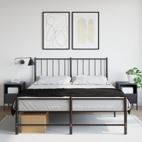 Bedside Cabinet Set of 2 Anthracite Cold-rolled steel