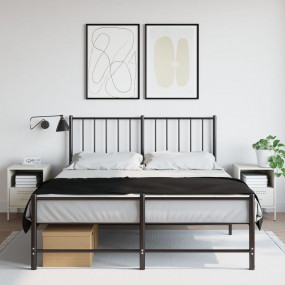 Bedside Cabinet Set of 2 White Cold-rolled steel Medium