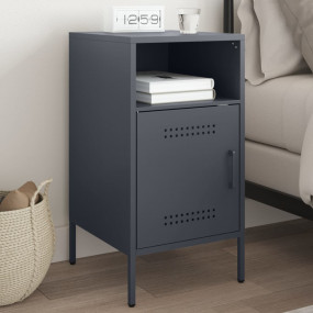 Bedside Cabinet Anthracite Cold-rolled steel